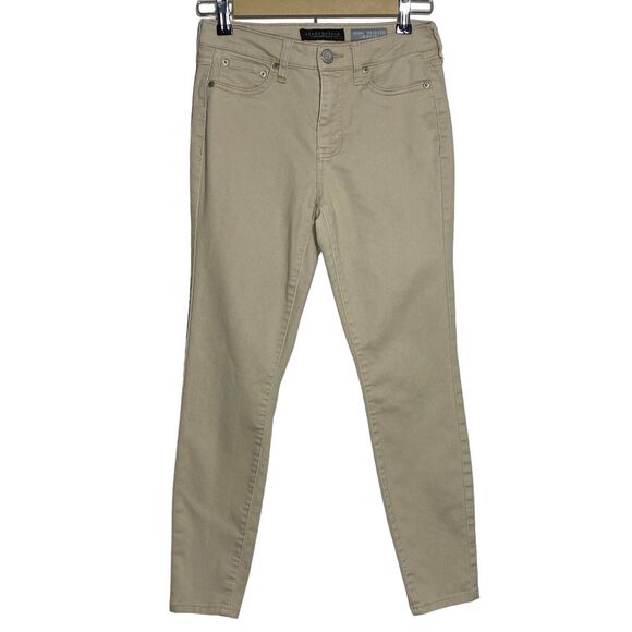 Aeropostale Jeans Jegging Womens 2 Short 26x26 Beige High Waisted Pants Classic - Picture 1 of 8